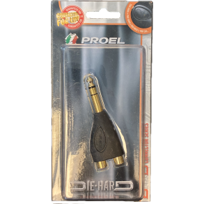 PROEL 2 x Phono to Stereo jack connector DHPA250